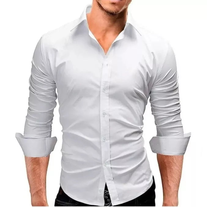 Camisa Masculina Slim Fit Luxo