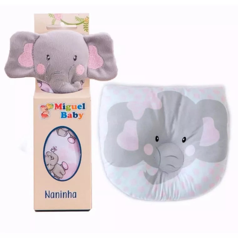 Naninha Para Bebê E Travesseirinho Anatômico - Apoio De Cabeça