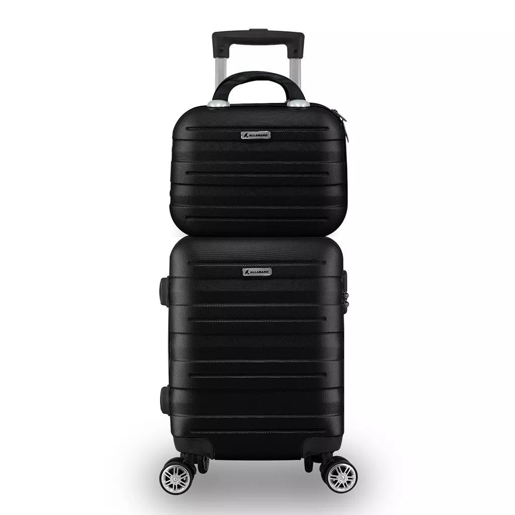 Kit Mala Bordo Viagem Frasqueira ANAC ABS Rígido Avião 45x30x20