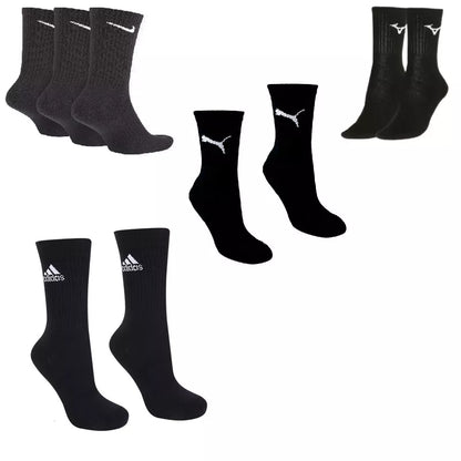 Kit 3 Pares Meias Esportivas Cano Médio Multimarcas