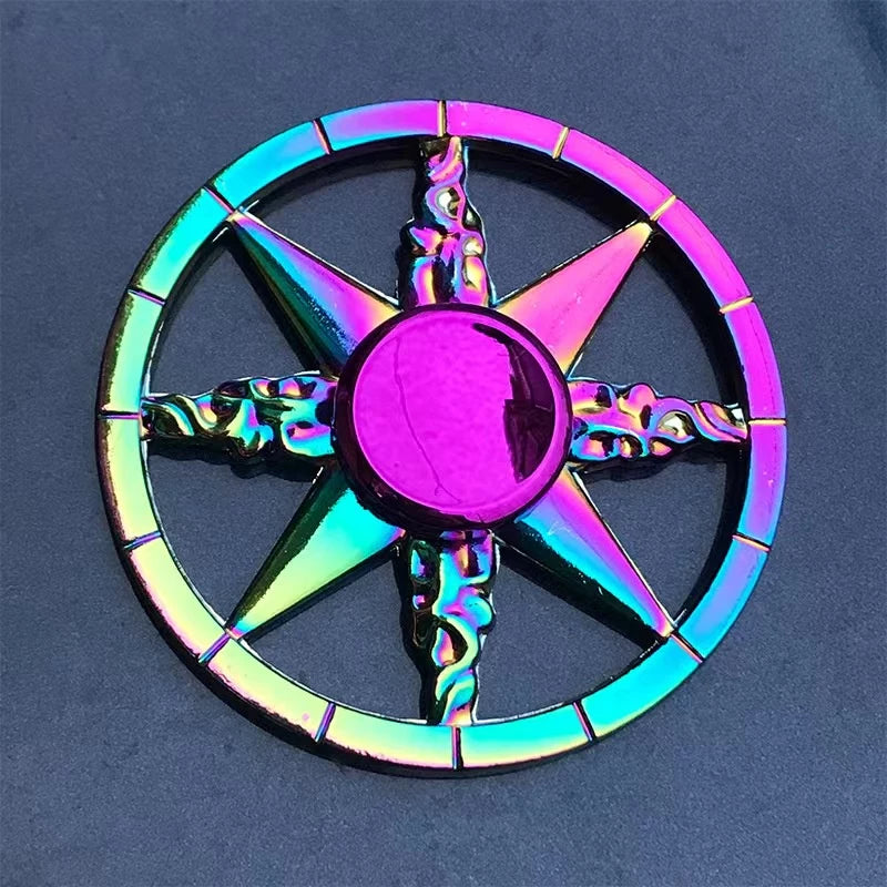 Novo Colorful Fit Spinner Zinc Alloy Decompression Toy Finger Metal Spinner Relieving Stress Effect