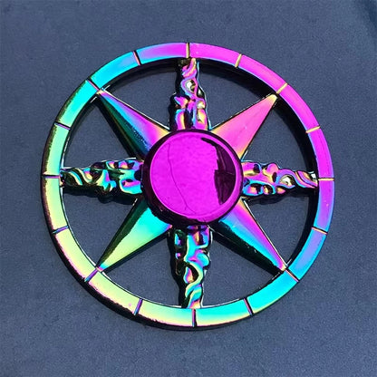 Novo Colorful Fit Spinner Zinc Alloy Decompression Toy Finger Metal Spinner Relieving Stress Effect