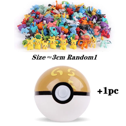 7 cm multicolorido pokémon bola pokémon de alta qualidade brinquedo figura 2-3 cm para crianças presente de aniversário