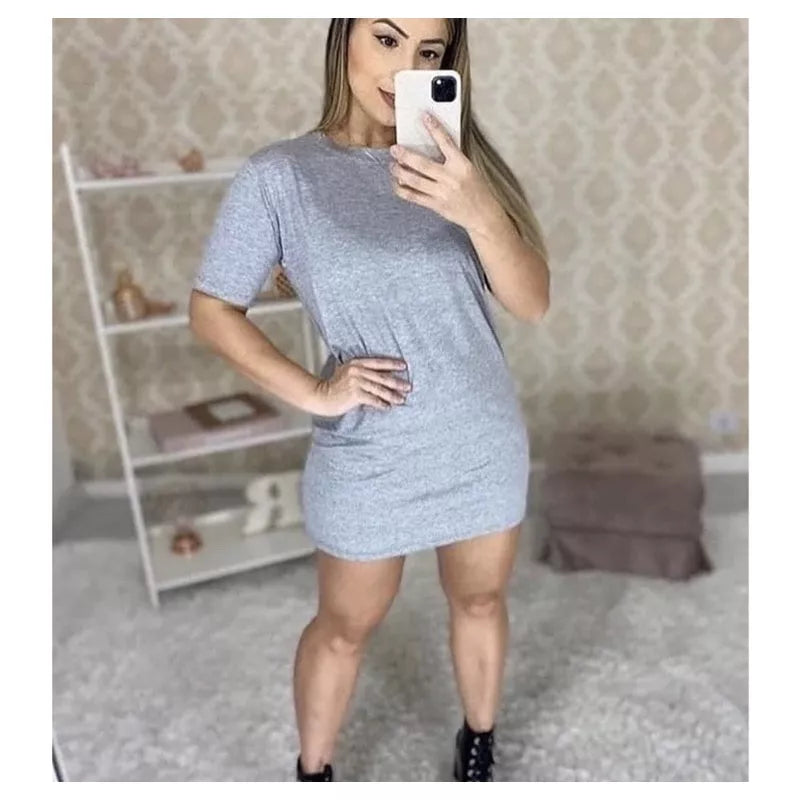 Camisão vestido blusão feminino confortável