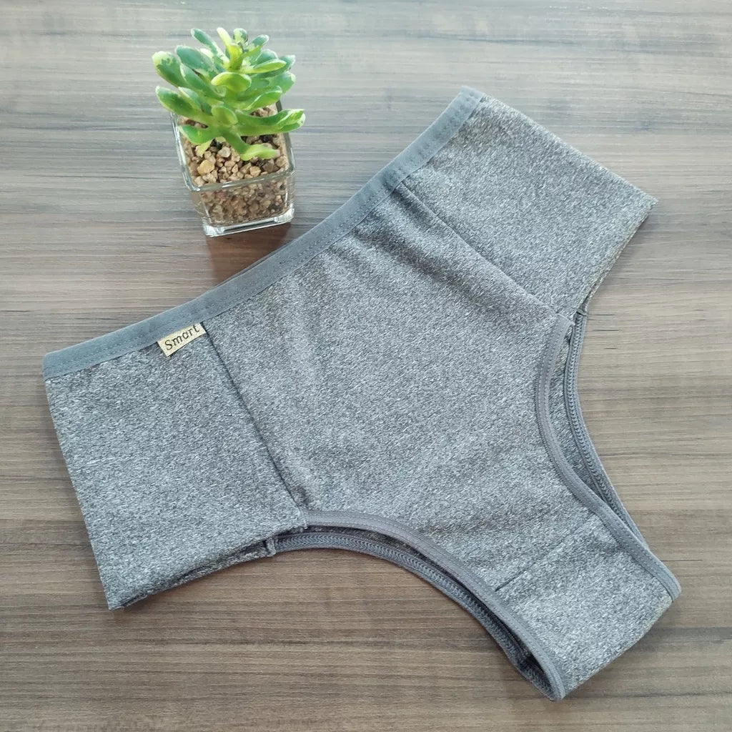 Kit 3 Calcinha Pala Dupla Segura Barriga Conforto Premium