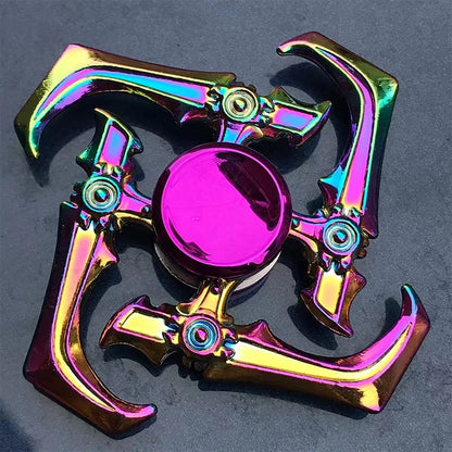Novo Colorful Fit Spinner Zinc Alloy Decompression Toy Finger Metal Spinner Relieving Stress Effect