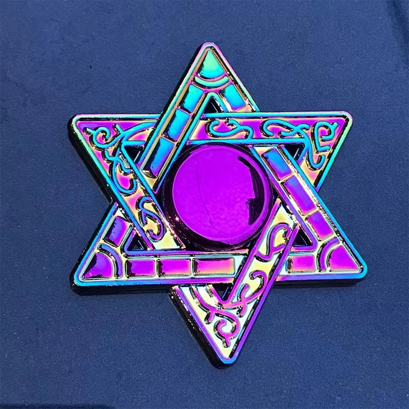 Novo Colorful Fit Spinner Zinc Alloy Decompression Toy Finger Metal Spinner Relieving Stress Effect