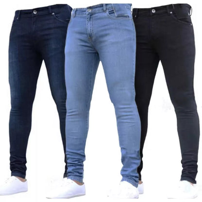 Calça Jeans Masculina Skinny Original Elastano Qualidade Premium