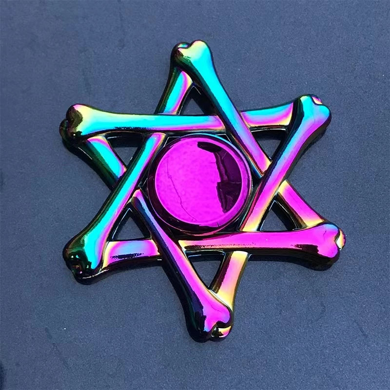 Novo Colorful Fit Spinner Zinc Alloy Decompression Toy Finger Metal Spinner Relieving Stress Effect