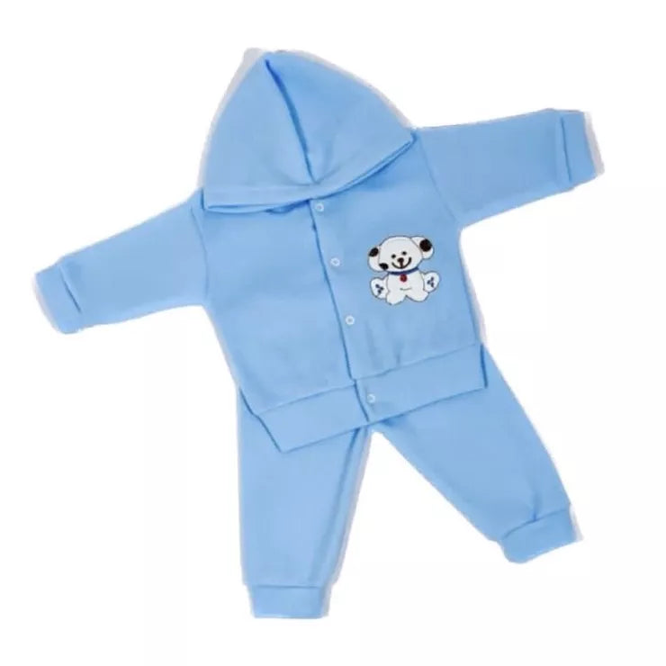 CONJUNTO SOFT CAPUZ BORDADO para Bebês! Várias cores!