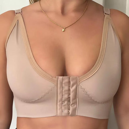 Cinta Mama Sutiã Pós Cirúrgico Mamoplastia Reforçado Sustentação Pós Operatório Silicone Com Fecho Frontal