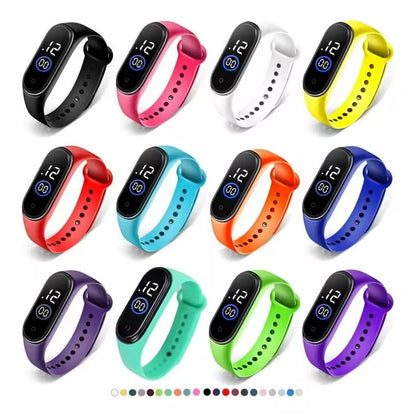 LED Relógio M4 Pulseira  digital  Esportivo A prova água feminino masculino
