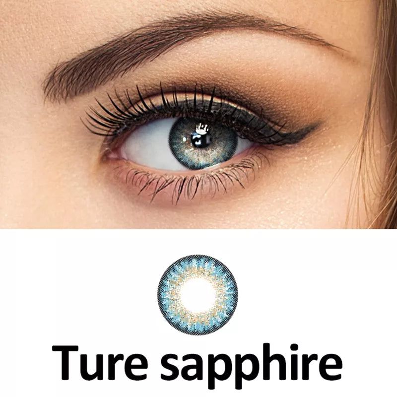 ZELIN Lente de Contato Colorida Aparência Natural Uso Anual Para Maquiagem Dos Olhos