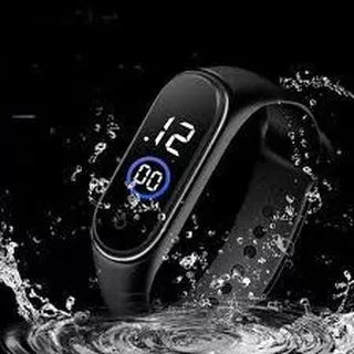 LED Relógio M4 Pulseira  digital  Esportivo A prova água feminino masculino