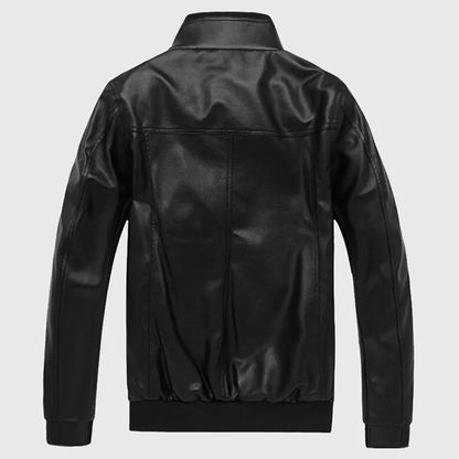 Nova Moda Outono Primavera Inverno Masculino Jaqueta De Couro Pu Marrom Preto Mens Gola Casacos Jaquetas De Motoqueiro Da Motocicleta