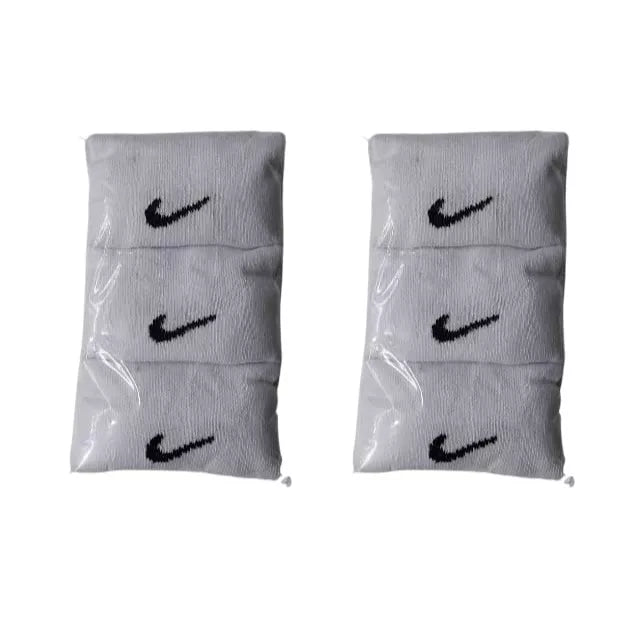 Kit 12 Meias ou 6 Pares de Meias Soquete curta algodão Masculinas e femininas Brancas