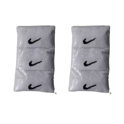 Kit 12 Meias ou 6 Pares de Meias Soquete curta algodão Masculinas e femininas Brancas