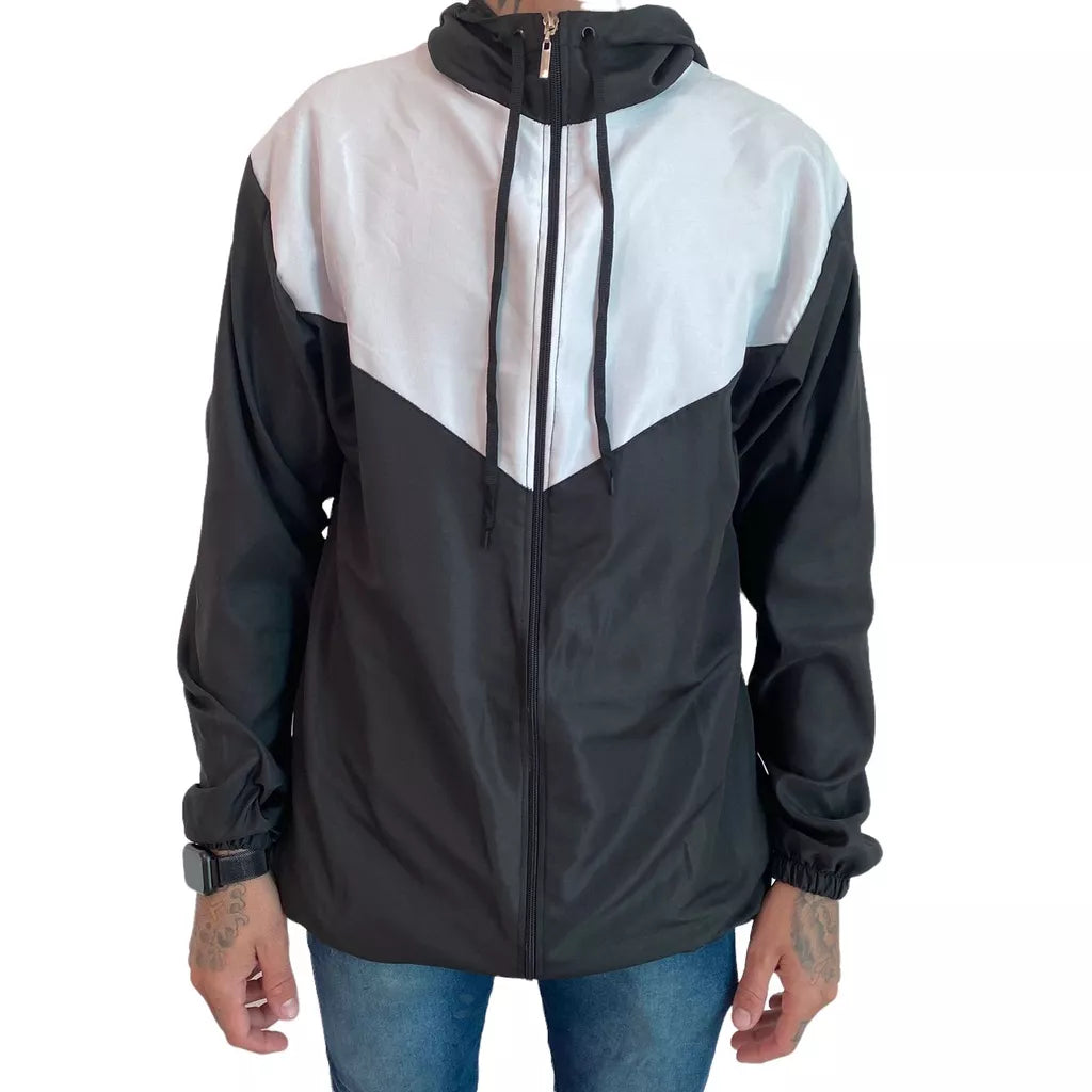 Corta-vento Masculina Lisa