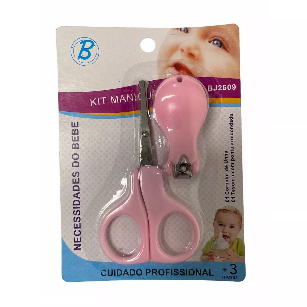 Caixinhas De Manicure De Bebê Tesoura E Cortador Unhas