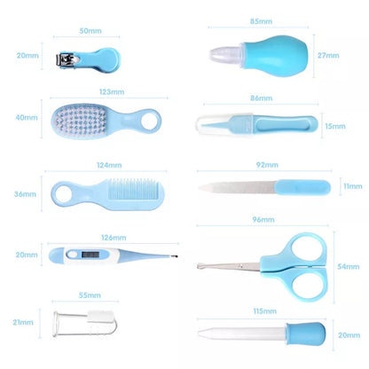 6/10 Pcs/Conjunto Recém Nascido Kit De Cuidados Com A Saúde Do Bebê Acessórios Cortador De Unha Escova De Tesoura