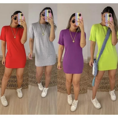 Camisão vestido blusão feminino confortável