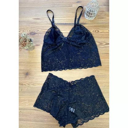 Espera Marido Conjunto Renda Vermelho Feminino Adulto Lingerie Forrado