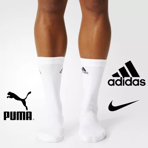 Kit 3 Pares Meias Esportivas Cano Médio Multimarcas