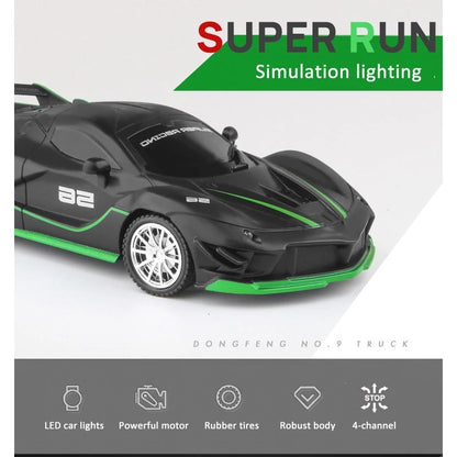 Carro De Controle Remoto Super Run Luxo Racing Car Sports 4WD Brinquedo