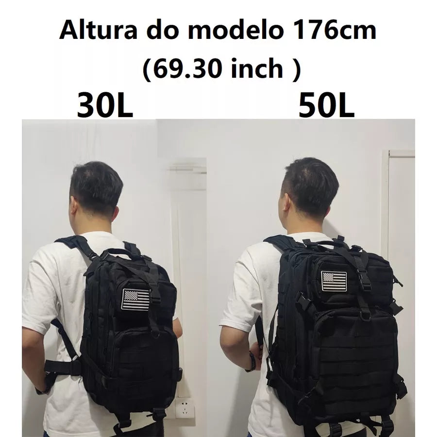 30L/50L 1000d Camo Saco Dos Homens Mochila Saco Fora Saco De Acampamento À Prova D 'Água Caça Mochila