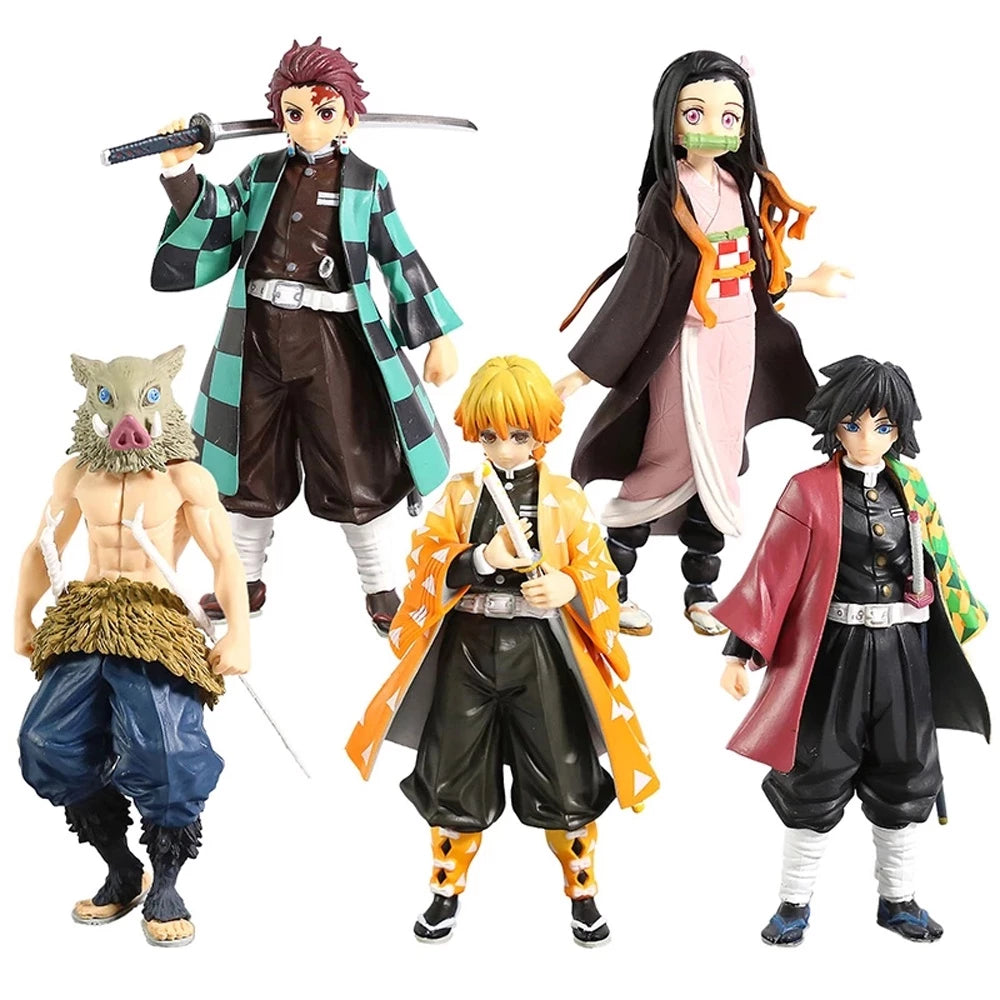 Action figure demon slayer /Boneco Demon Slayer PVC Com Caixa Boneco De Ação kimetsu no yaiba boneco Kamado Tanjirou Vários Personagens bonecos demon slayer tanjiro action figure/nezuko figure/Zenitsu Action figure/demon slayer figure/Action figure anime