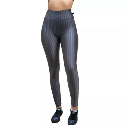 Calça Legging Poliamida, Ótimo Para Academia/ Cintura Alta - Tecido Brilhoso 3D