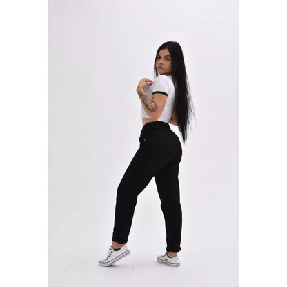 Calça mom jeans estilosa 100% algodão
