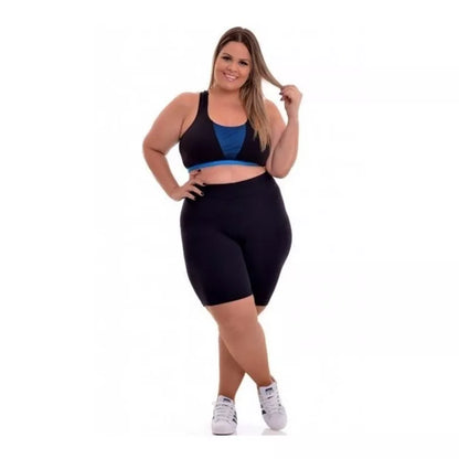 Bermuda Legging feminina , Cintura Alta em Suplex do P ao G3 PLUS SIZE com costura reforçada , não fica transaparente