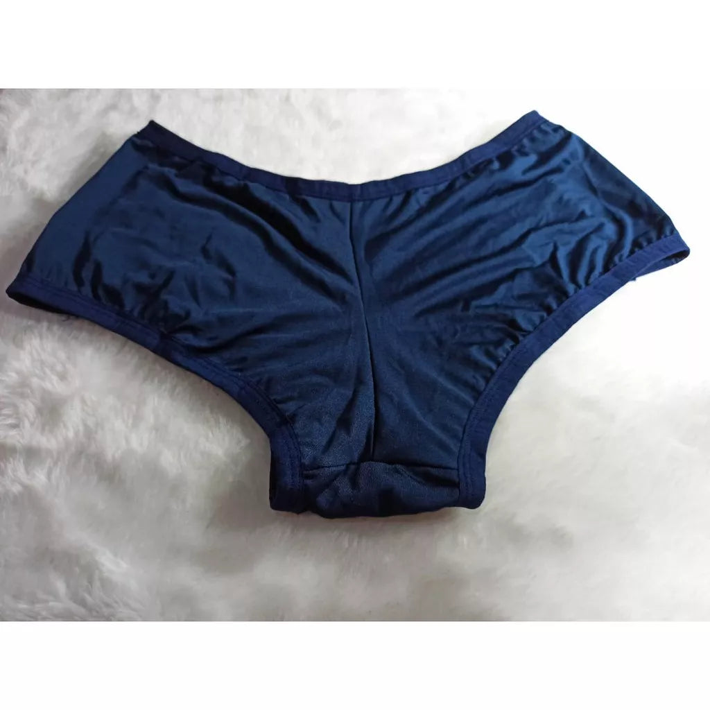 Kit 5 Calcinha Boxer - Calcinhas Box - Short Microfibra Detalhes em Renda Até o 46