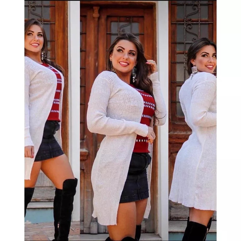 Casaco Tricot Canelado