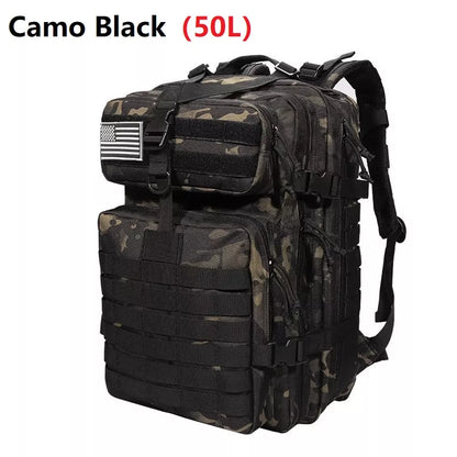 30L/50L 1000d Camo Saco Dos Homens Mochila Saco Fora Saco De Acampamento À Prova D 'Água Caça Mochila