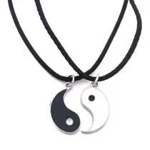 Colar Duplo Da Amizade Yin Yang - Best Friends Namorados
