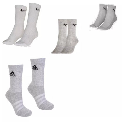 Kit 3 Pares Meias Esportivas Cano Médio Multimarcas