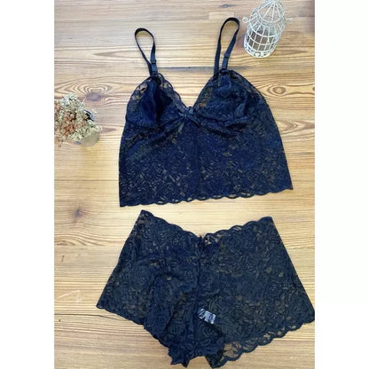 Espera Marido Conjunto Renda Vermelho Feminino Adulto Lingerie Forrado