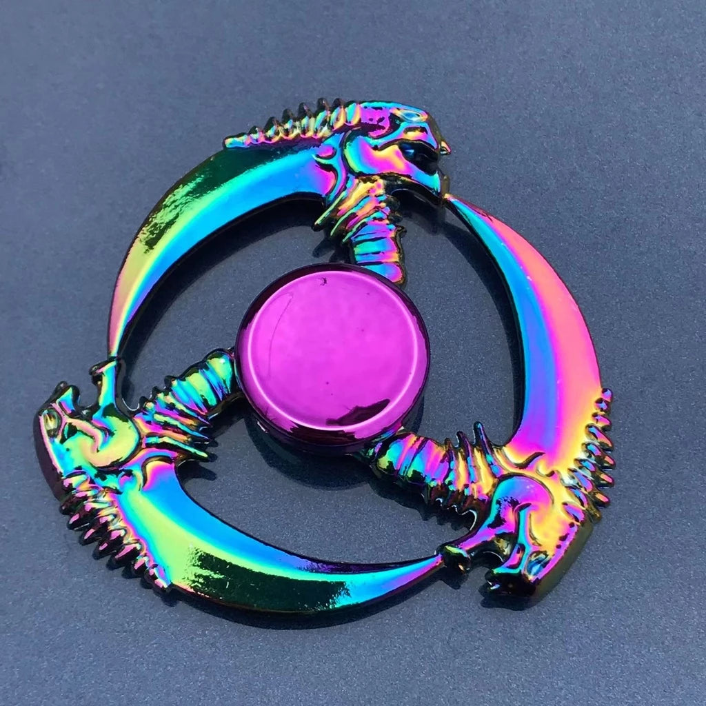 Novo Colorful Fit Spinner Zinc Alloy Decompression Toy Finger Metal Spinner Relieving Stress Effect