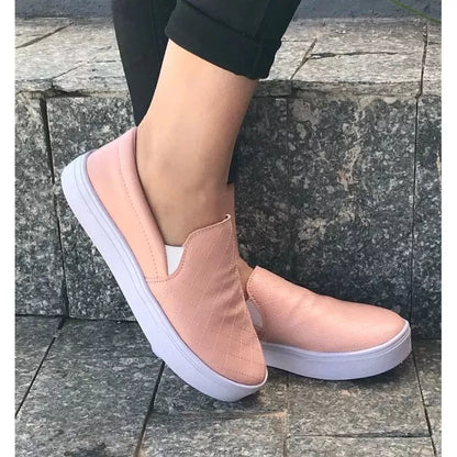 Tênis Feminino Sapatilha Moleca Slip On Iate Sem Cardaço Conforto Leve
