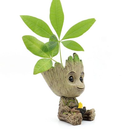 Baby Groot Vaso De Flores Plantador Suculenta Ninho Guardians Of The Galaxy Figura Brinquedo