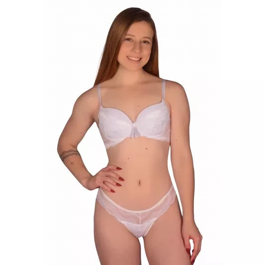 Conjunto Feminino Lingerie Com Bojo Microfibra e Renda JANE MICRO