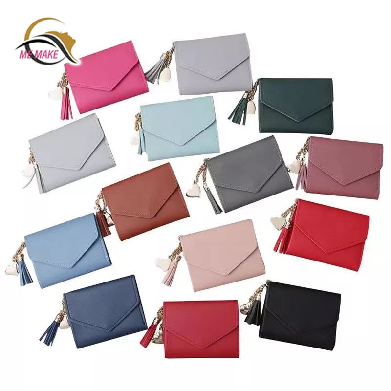 Carteira Feminina Com Franjas/Bolsa Porta-Cartões/Bolsa De Mão/Porta-Cartões