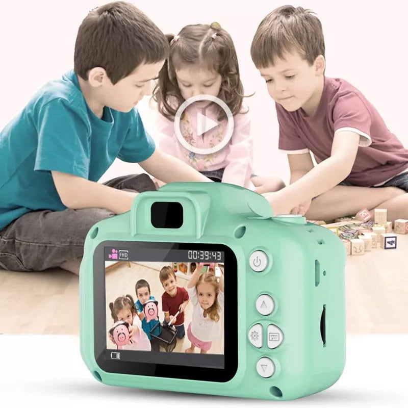 Mini Câmera Digital Infantil/Recarregável/À Prova De Choque/Vídeo Para Crianças/8 Milhões