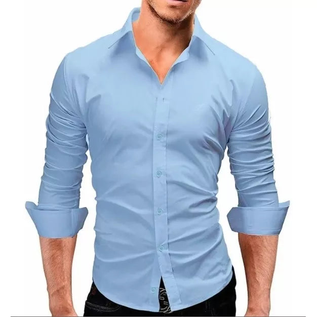 Camisa Masculina Slim Fit Luxo