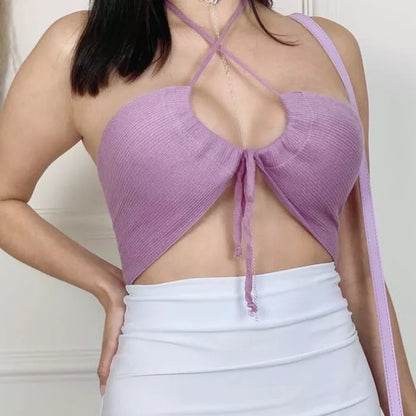 Blusa Top Cropped Faixa De Treino Sexy Tricô Multiformes Tomara Que Caia Verão 2023 Best