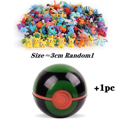 7 cm multicolorido pokémon bola pokémon de alta qualidade brinquedo figura 2-3 cm para crianças presente de aniversário