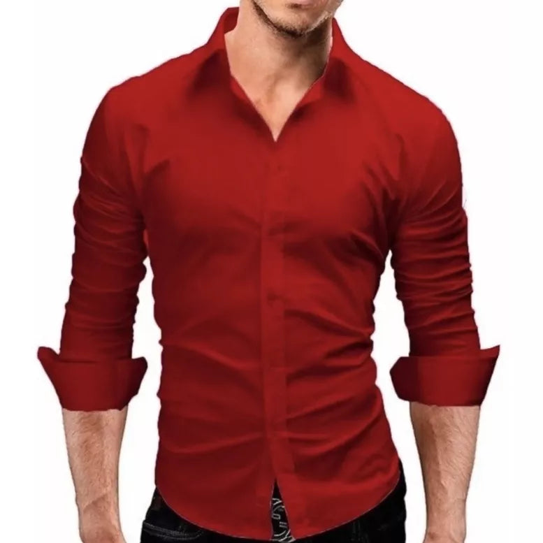 Camisa Masculina Slim Fit Luxo
