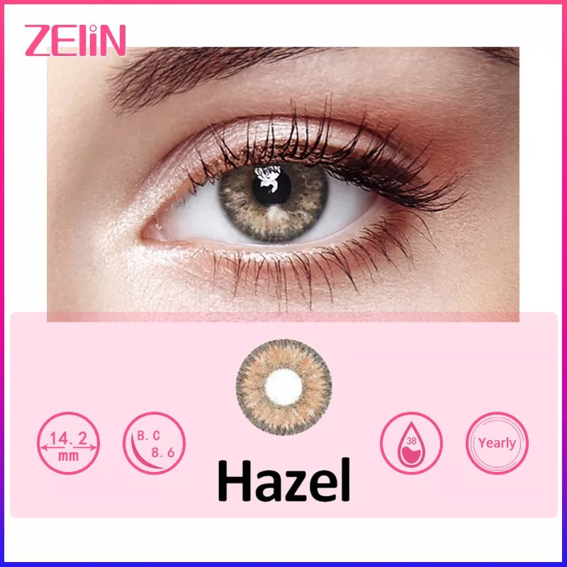 ZELIN Lente de Contato Colorida Aparência Natural Uso Anual Para Maquiagem Dos Olhos